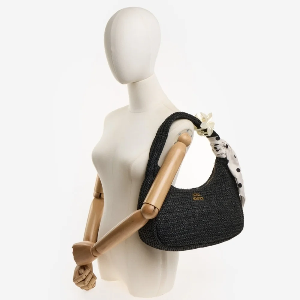 NEW Steve Madden Woven Shoulder Handbag